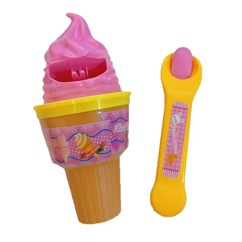 Ice Cream Sweet Stberry Pudding Feeding Toy Creative Interactive Kitchen Pretend Play Food Set Kid Early Education Toy Gift