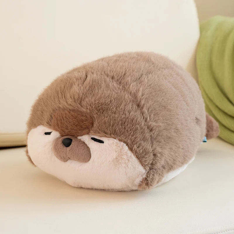 Dropship Cute Sushi Seal Plush Toy Lifelike Stuffed Marine Sea Otter Japanese Fried Shrimp Soft Doll Pillow Cushion For Kids