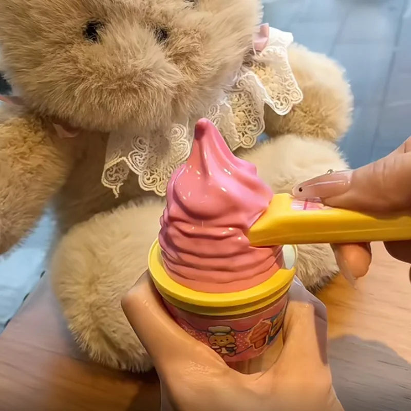Ice Cream Sweet Stberry Pudding Feeding Toy Creative Interactive Kitchen Pretend Play Food Set Kid Early Education Toy Gift