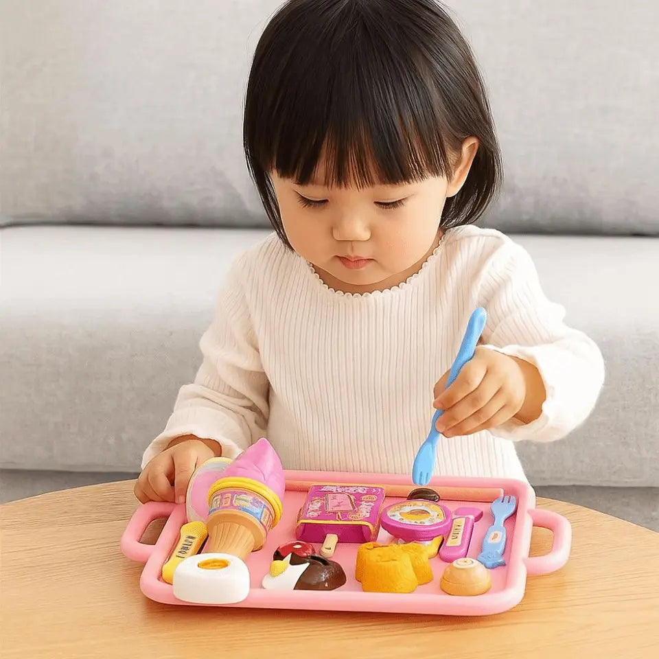 Japanese Little BearShape Pudding Feeding Set Pretend Play Simulation Model Lunch Box Pudding Role Play Kawaii Play House