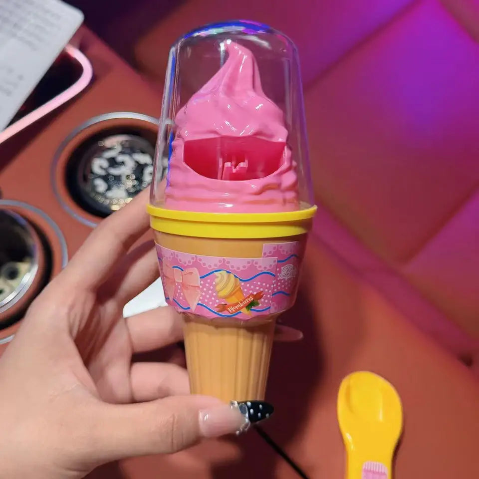 Ice Cream Sweet Stberry Pudding Feeding Toy Creative Interactive Kitchen Pretend Play Food Set Kid Early Education Toy Gift