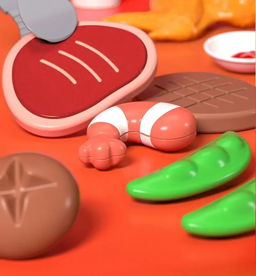 Kitchen Food Role Play Pretend Play Children Toy Ice Cream Candy Sweet Dessert Accessories Toys for Kid Christmas Birthday Gifts